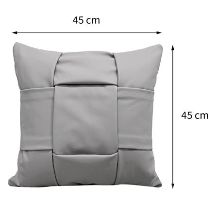 หมอนอิง SNAZZ TERLACA 18x18 นิ้ว สีเทา_6