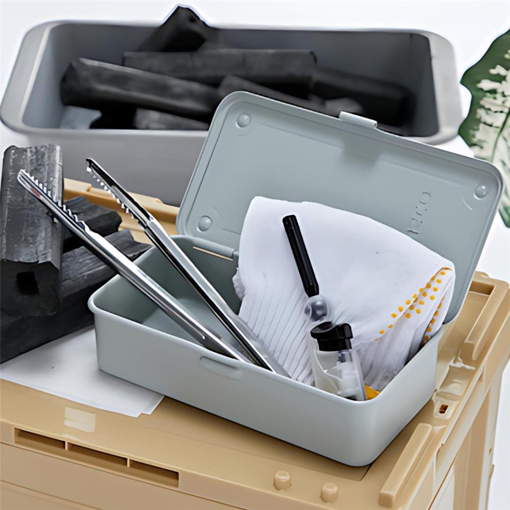 กล่องเครื่องมือเหล็ก 1 ช่อง TRUSCO T-190LG สีเทาอ่อน