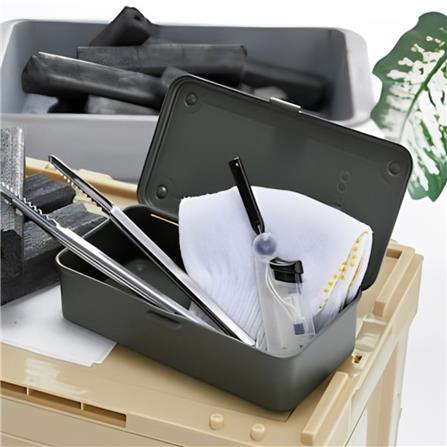 กล่องเครื่องมือเหล็ก 1 ช่อง TRUSCO T-190MOD สีเขียวมะกอก_2