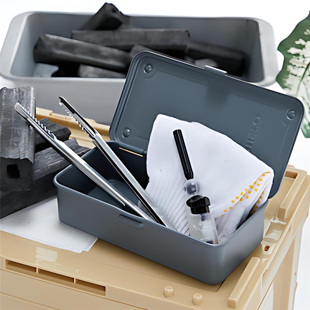 กล่องเครื่องมือเหล็ก 1 ช่อง TRUSCO T-190DG สีเทาเข้ม