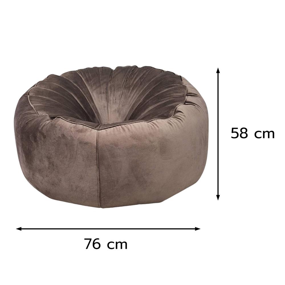 เบาะรองนั่ง HOME LIVING STYLE KALLA 30X23 นิ้ว สีน้ำตาล