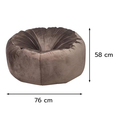 เบาะรองนั่ง HOME LIVING STYLE KALLA 30X23 นิ้ว สีน้ำตาล_7