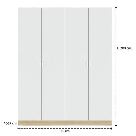 ชุดห้องนอน 5 ฟุต KONCEPT MOLLY 59063748 สีน้ำตาล_9