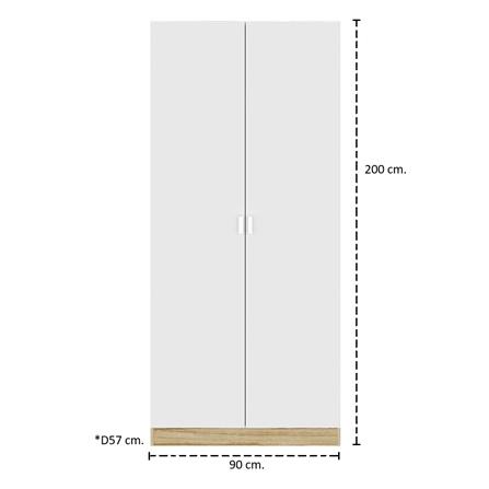 ชุดห้องนอน 6 ฟุต KONCEPT MOLLY 59063761 สีน้ำตาล_7