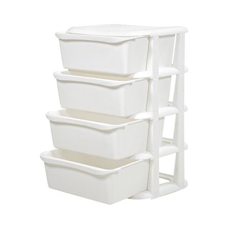 ตู้ลิ้นชัก 4 ชั้น STACKO HIDA 50x38x76ซม. สีขาว_2