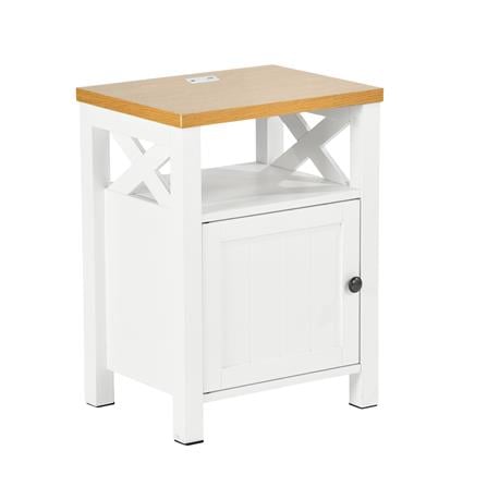 ตู้ข้างเตียง FURDINI FARM 45 ซม. สีขาว/ไม้_2