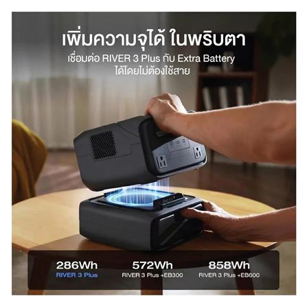 POWER BOX ECOFLOW RIVER 3 PLUS 600 วัตต์ สีดำ_11