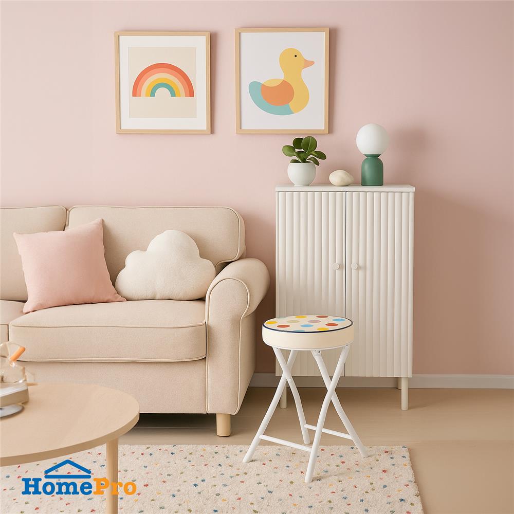 เก้าอี้พับ FURDINI APPLE PU ลายจุด