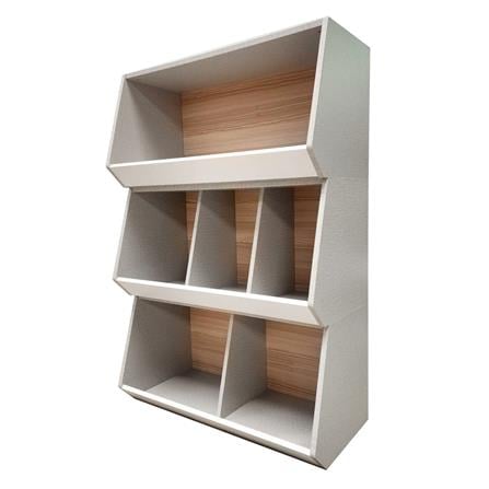 ชั้นวางของเล่นเด็ก FURDINI TORI 80 ซม. สี PINE OAK/ขาว/เทา_0