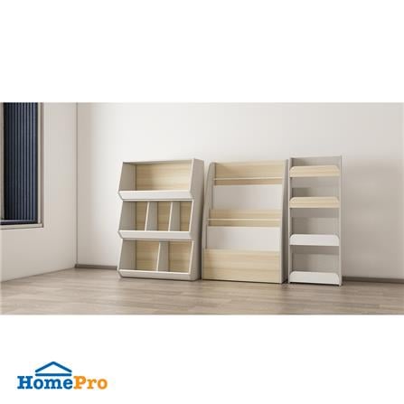 ชั้นวางของเล่นเด็ก FURDINI TORI 80 ซม. สี PINE OAK/ขาว/เทา_5