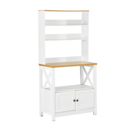 ตู้สูง บานผสม FURDINI FARM 80 ซม. สีขาว/ไม้_2