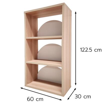 ชั้นวางของโล่ง 4 ชั้น FURDINI DEMI 60 ซม. สี PINE OAK/ขาว_5