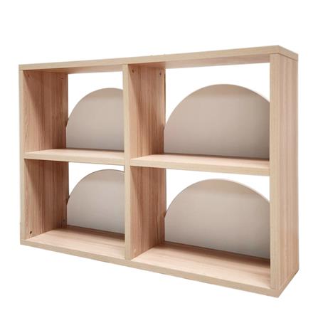 ชั้นวางของโล่ง 4 ช่อง FURDINI DEMI 117.3 ซม. สี PINE OAK/ขาว_0