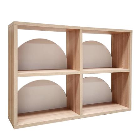 ชั้นวางของโล่ง 4 ช่อง FURDINI DEMI 117.3 ซม. สี PINE OAK/ขาว_1