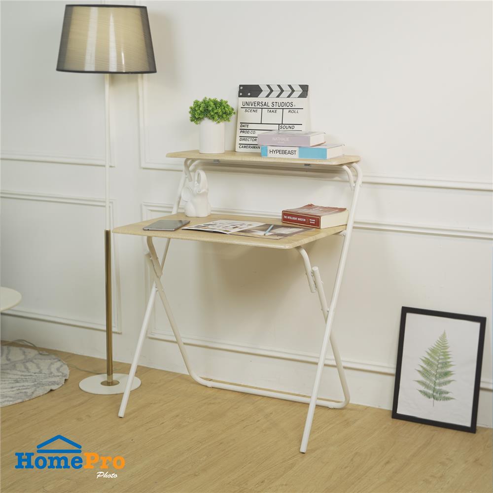 โต๊ะพับ FURDINI MEGAN MDF 80.5 ซม. สีโอ๊ค/ขาว