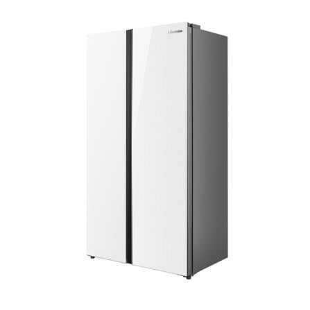 ตู้เย็น SIDE BY SIDE HISENSE RS708N4TWU 19.8 คิว กระจกขาว_1