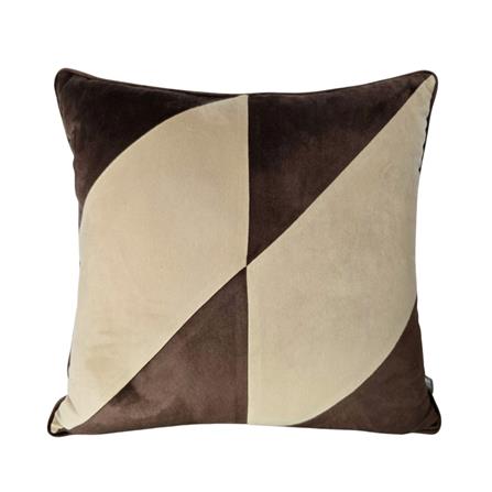 หมอนอิง HOME LIVING STYLE HELLA 18X18 นิ้ว สีน้ำตาล/ครีม_0
