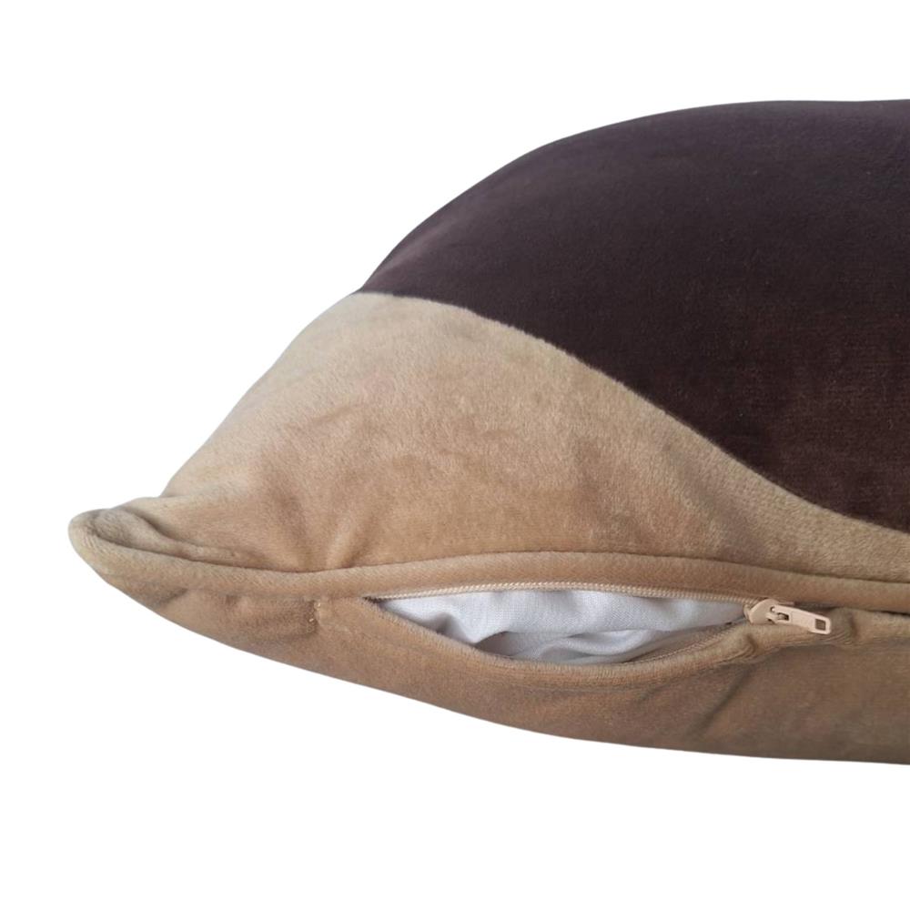 หมอนอิง HOME LIVING STYLE HELIO 18X18 นิ้ว สีน้ำตาล/ครีม
