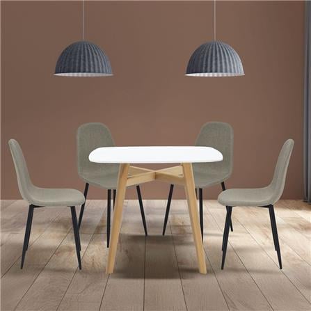 ชุดโต๊ะทานข้าว 4 ที่นั่ง SB FURNITURE JANORA&LALADA 59062992 สีขาว_3