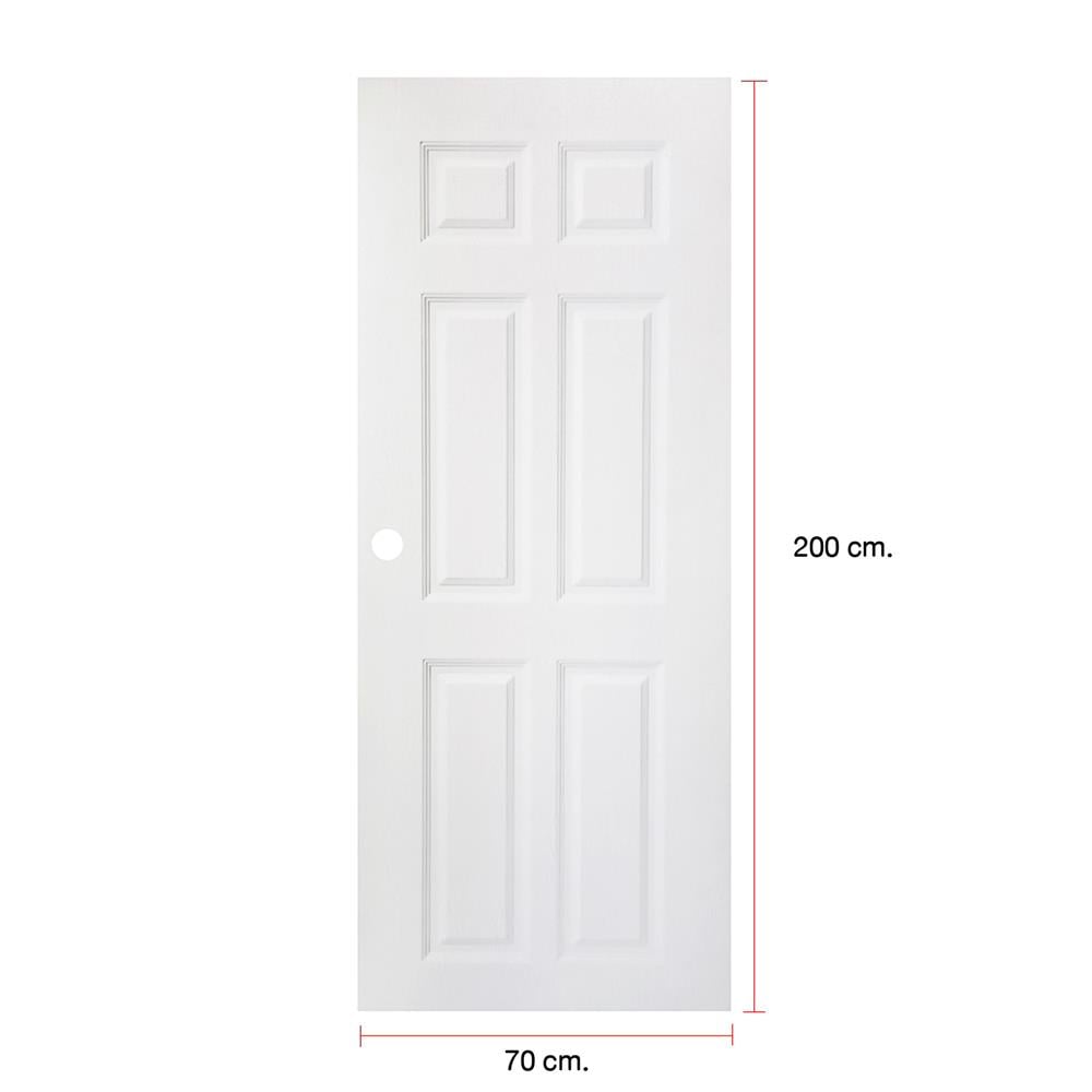 ประตูภายนอก UPVC MODERNWOOD MWR003 70x200 ซม. สีขาว
