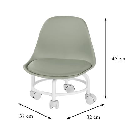 เก้าอี้มีล้อ FURDINI WINNEY สีเขียว_5