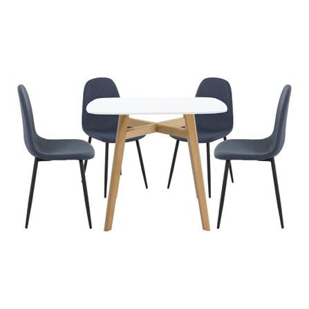 ชุดโต๊ะทานข้าว 4 ที่นั่ง SB FURNITURE JANORA&LALADA 59062996 สีขาว_0