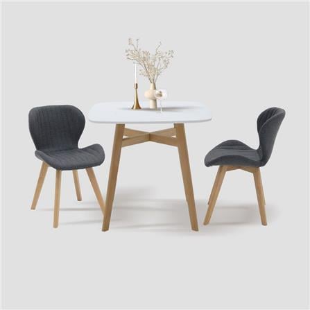 ชุดโต๊ะทานข้าว 2 ที่นั่ง SB FURNITURE JANORA-A80&YEARLING 59062972 สีขาว_5