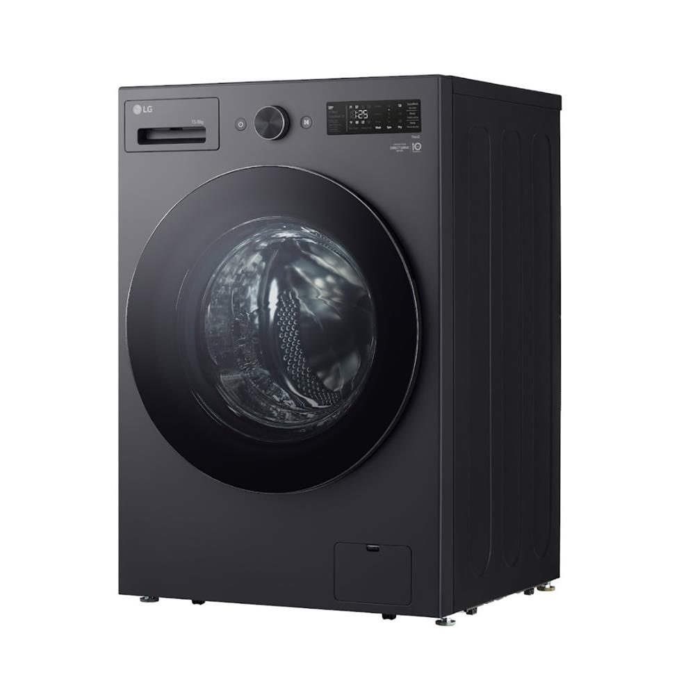 เครื่องซักอบผ้าฝาหน้า LG F2515RNEG 15/8 กก. 1100RPM อินเวอร์เตอร์ สีแกร์ไฟต์