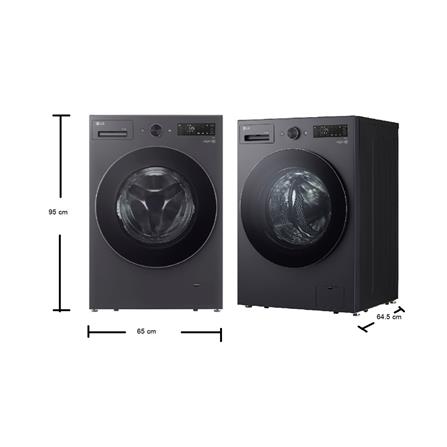เครื่องซักอบผ้าฝาหน้า LG F2515RNEG 15/8 กก. 1100RPM อินเวอร์เตอร์ สีเทาเข้ม_7