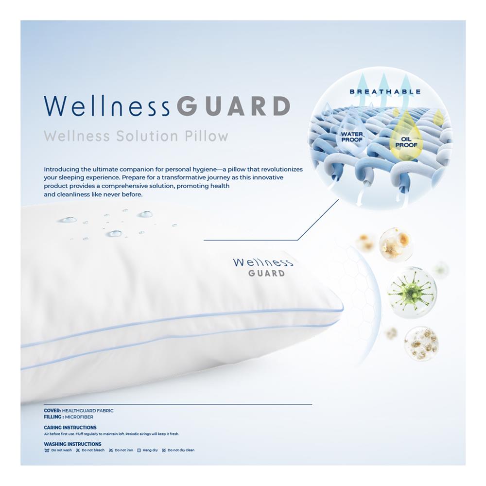 หมอนหนุน FROLINA WELLNESS GUARD S BAG 19x29 นิ้ว สีขาว