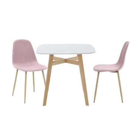 ชุดโต๊ะทานข้าว 2 ที่นั่ง SB FURNITURE JANORA-A80&LASTA 59062968 สีขาว_0