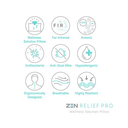 หมอนหนุน FROLINA ZEN RELIEF PRO S BAG 19x29 นิ้ว สีขาว_8