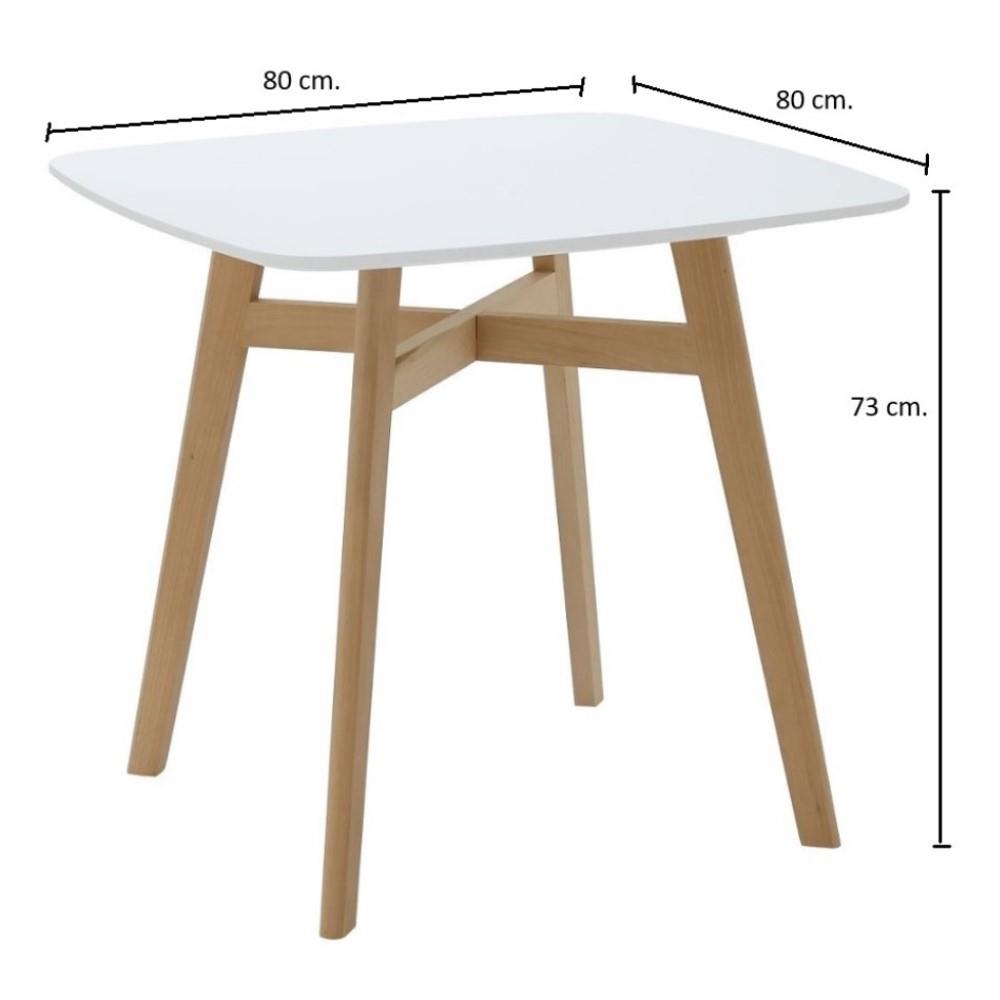 ชุดโต๊ะทานข้าว 2 ที่นั่ง SB FURNITURE JANORA-A80&YAPER 59062973 สีขาว