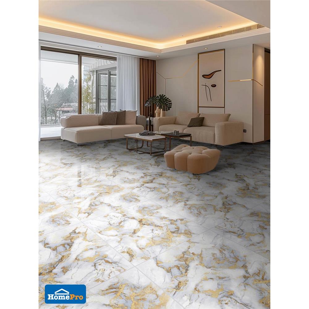 กระเบื้องพื้น 60x60 ซม. TARA ยูจิน ขาว A 1.44 ตร.ม.