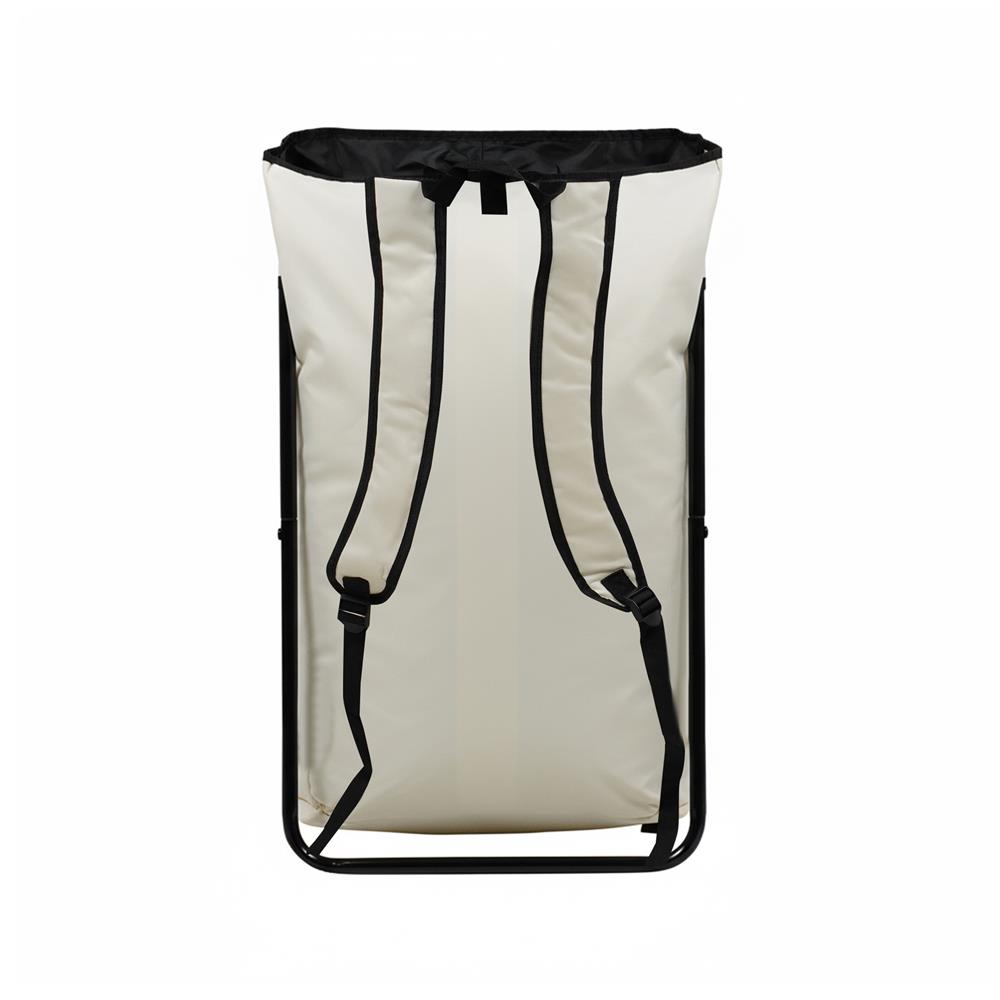 ถังผ้ากลมพร้อมขาตั้ง PLIM MOVA 40x67.5 ซม. สีเบจ