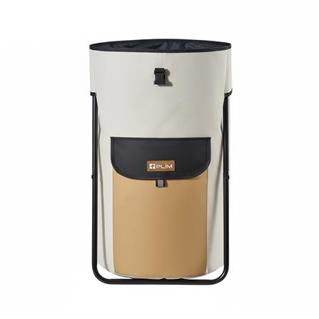 ถังผ้ากลมพร้อมขาตั้ง PLIM MOVA 40x67.5 ซม. สีเบจ_1