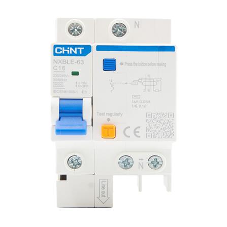 เมนเบรกเกอร์กันดูด 63 แอมป์ 1 โพล CHINT NXBLE-63_0