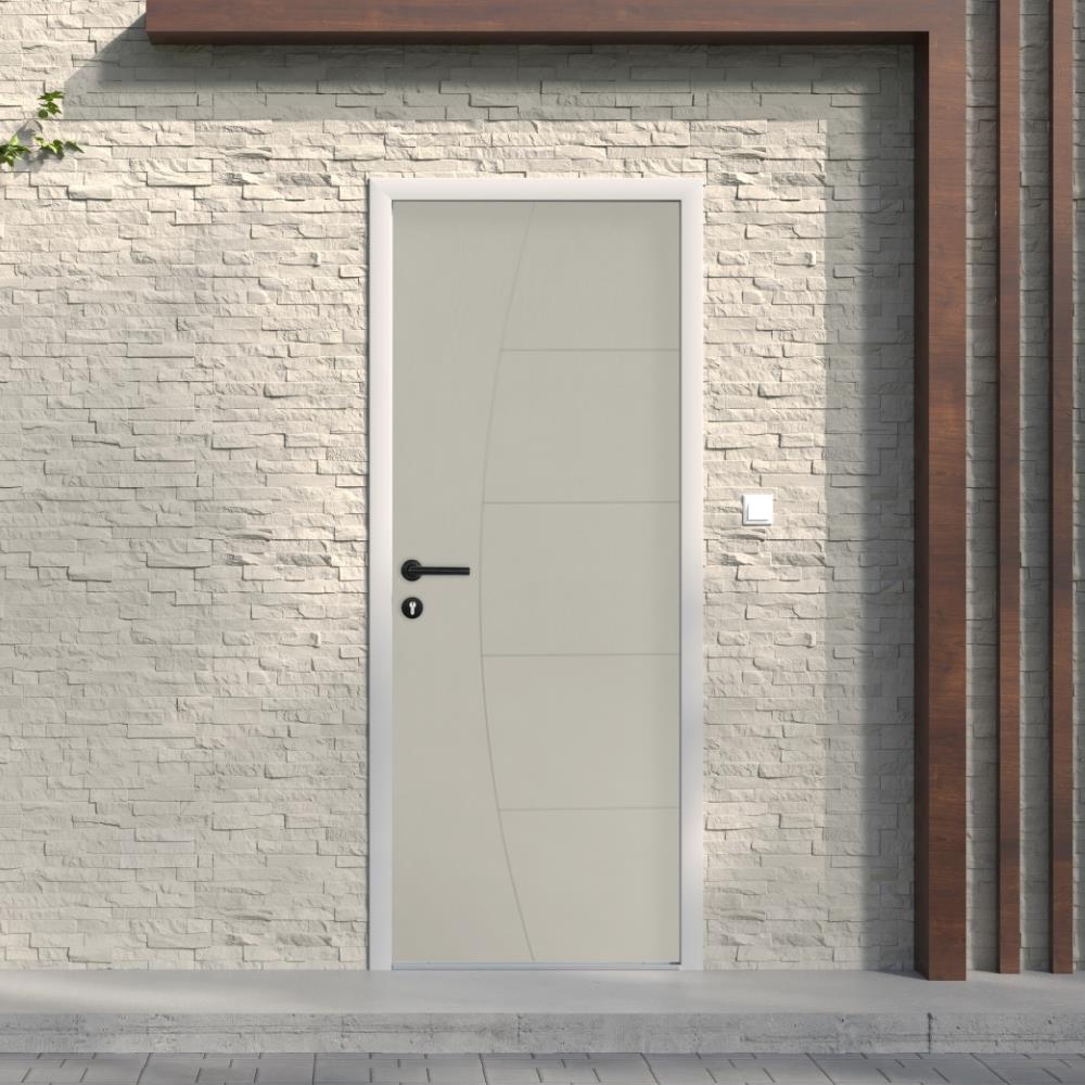 ประตูภายนอก UPVC MODERNWOOD MWN024 70x200 ซม. สีเบจ