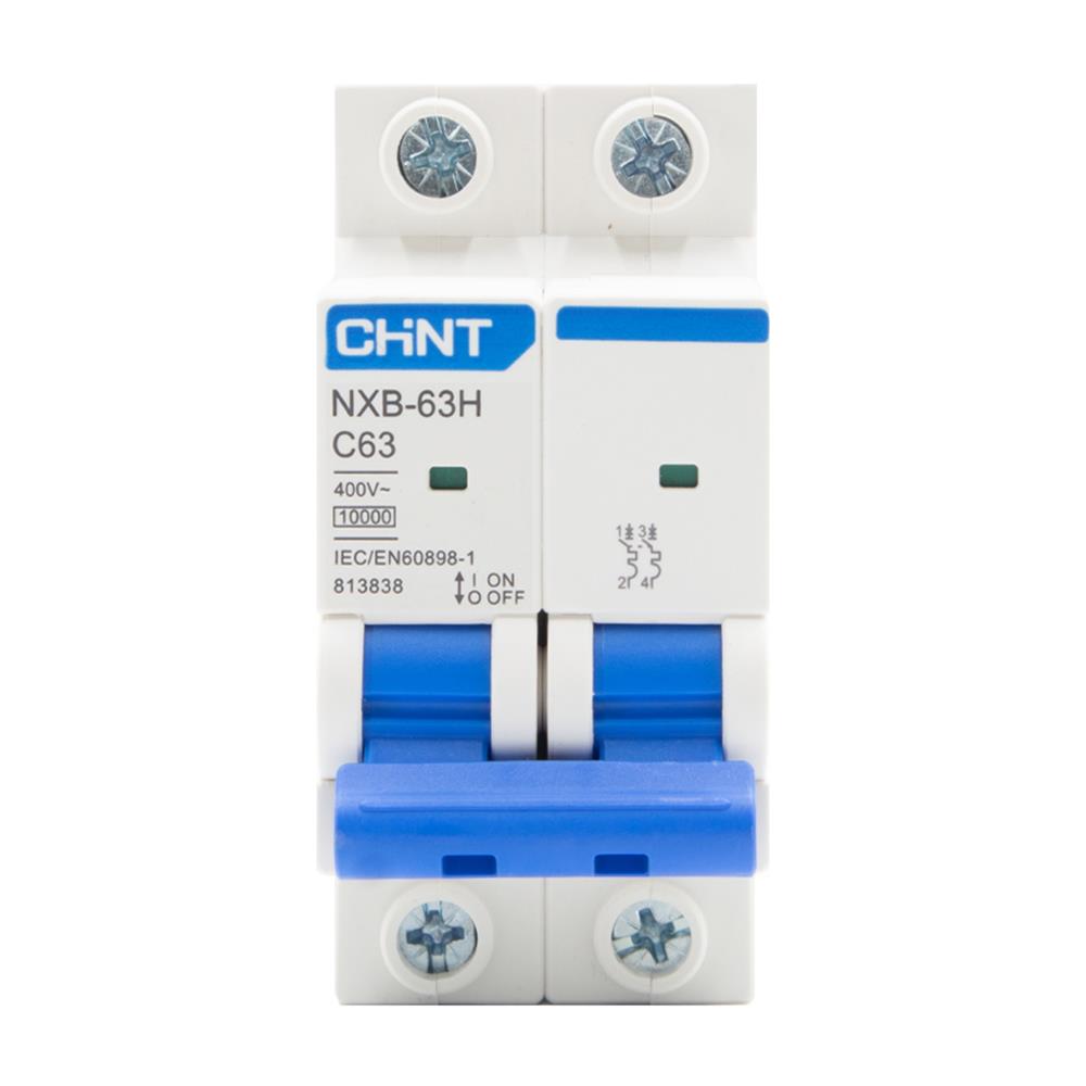 เมนเบรกเกอร์กันดูด 63 แอมป์ 2 โพล CHINT NXBLE-63H