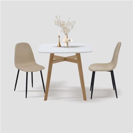 ชุดโต๊ะทานข้าว 2 ที่นั่ง SB FURNITURE JANORA&LALADA 59062974 สีขาว_5