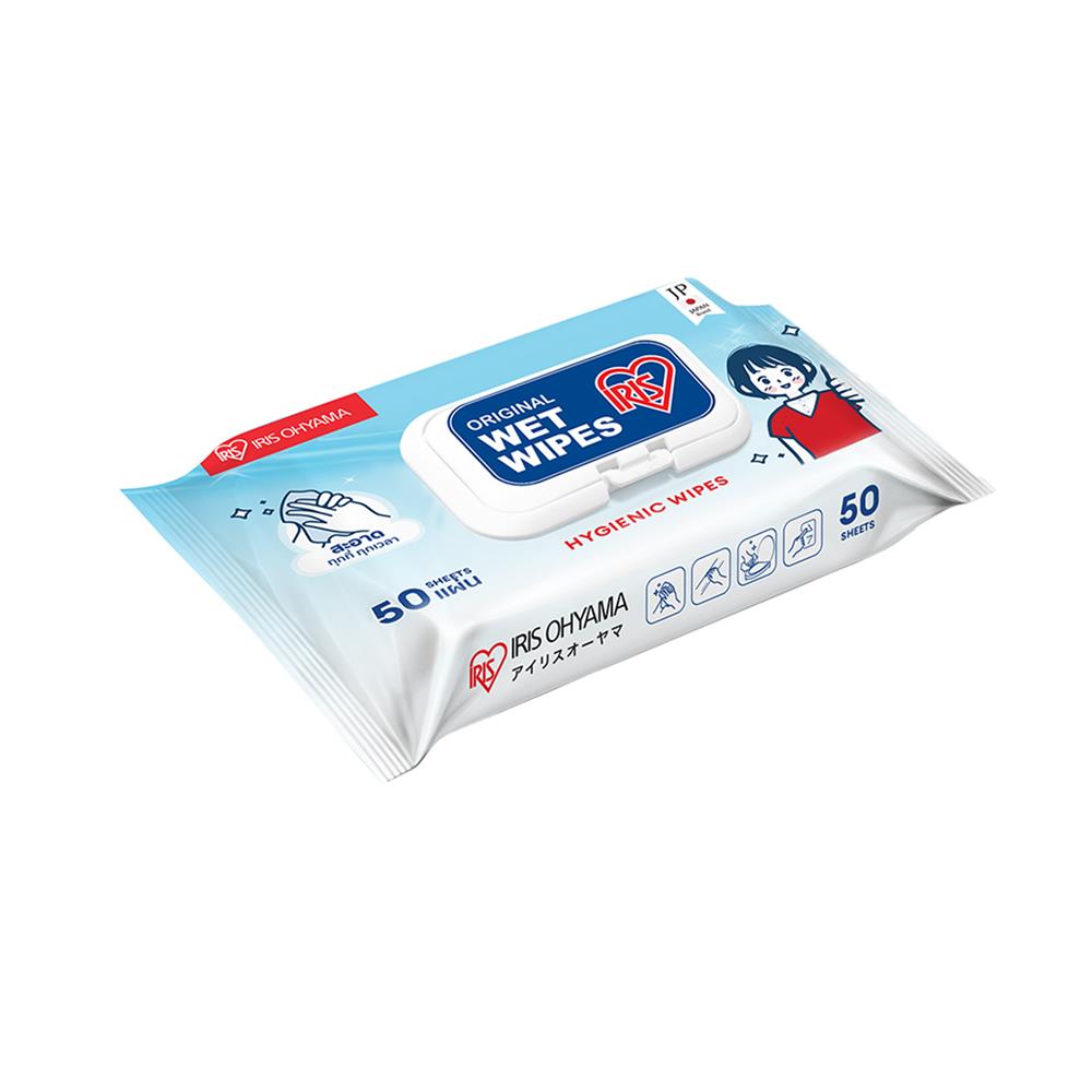 ผ้าเช็ดทำความสะอาด IRIS OHYAMA ANTI-BACTERIAL 50 แผ่น