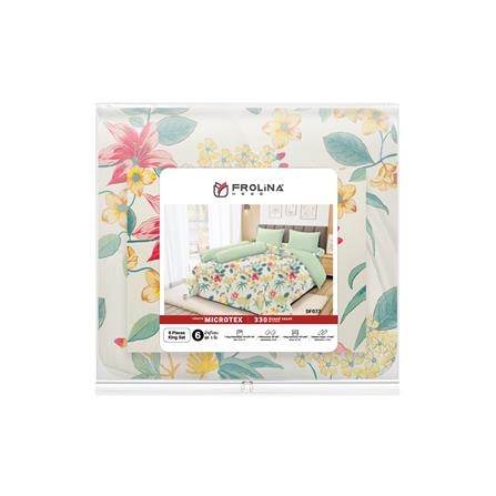 ชุดผ้าปูที่นอน 6 ฟุต (ชุด 6 ชิ้น) FROLINA MICROTEX DF073_3