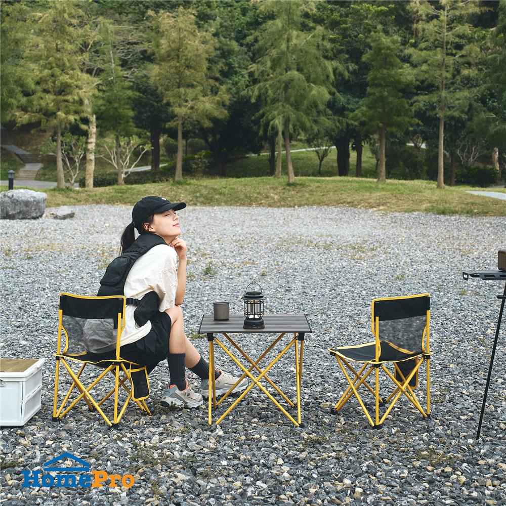 ชุดสนามแคมป์ปิ้ง 2 ที่นั่ง SPRING XPLOR สีดำ/เหลือง
