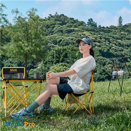 ชุดสนามแคมป์ปิ้ง 2 ที่นั่ง SPRING XPLOR สีดำ/เหลือง_4