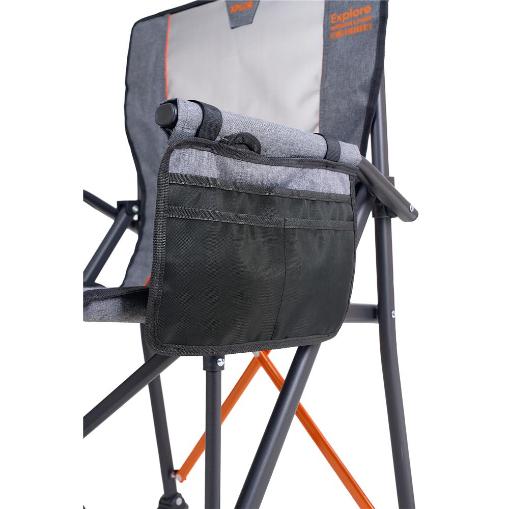 เก้าอี้แคมป์ปิ้ง SPRING XL XPLOR สีเทา