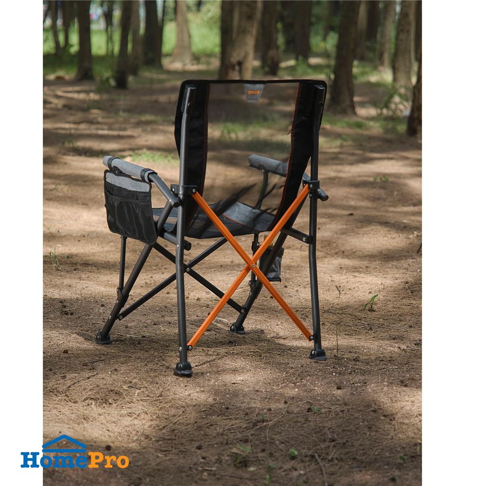 เก้าอี้แคมป์ปิ้ง SPRING XL XPLOR สีเทา