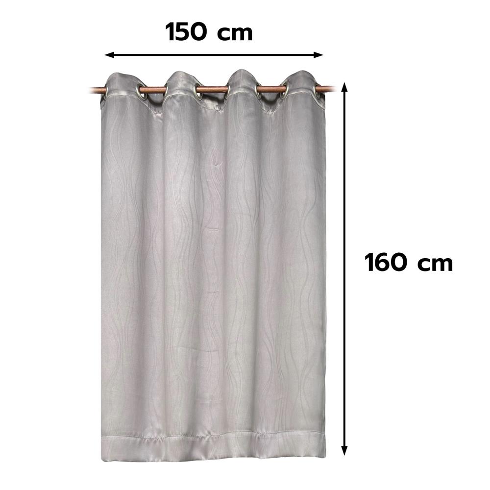 ผ้าม่าน EYELET HOME LIVING STYLE MEET UV 150X160 ซม. สีเทา