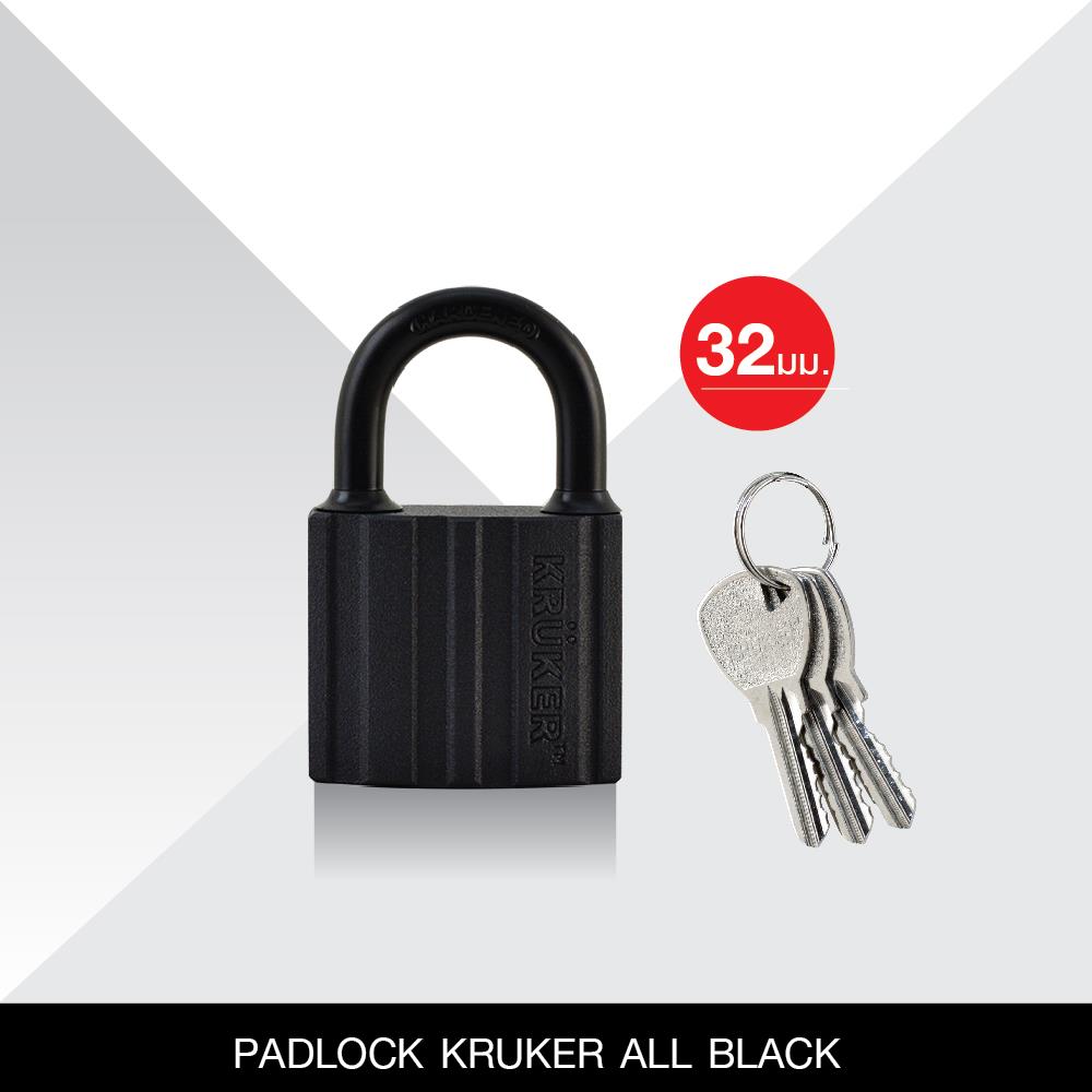 กุญแจ KRUKER KK-9397 32 มม. สีดำ