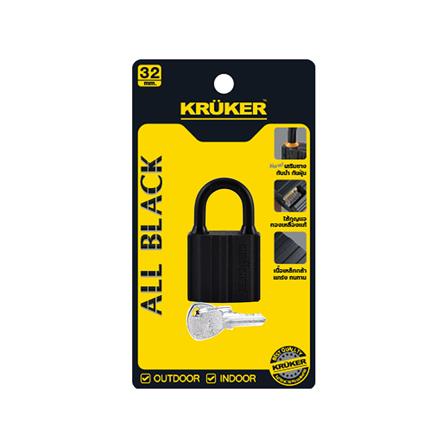 กุญแจ KRUKER KK-9397 32 มม. สีดำ_2