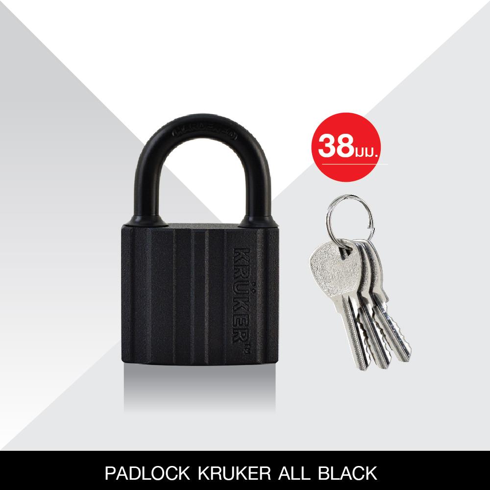 กุญแจ KRUKER KK-9398 38 มม. สีดำ